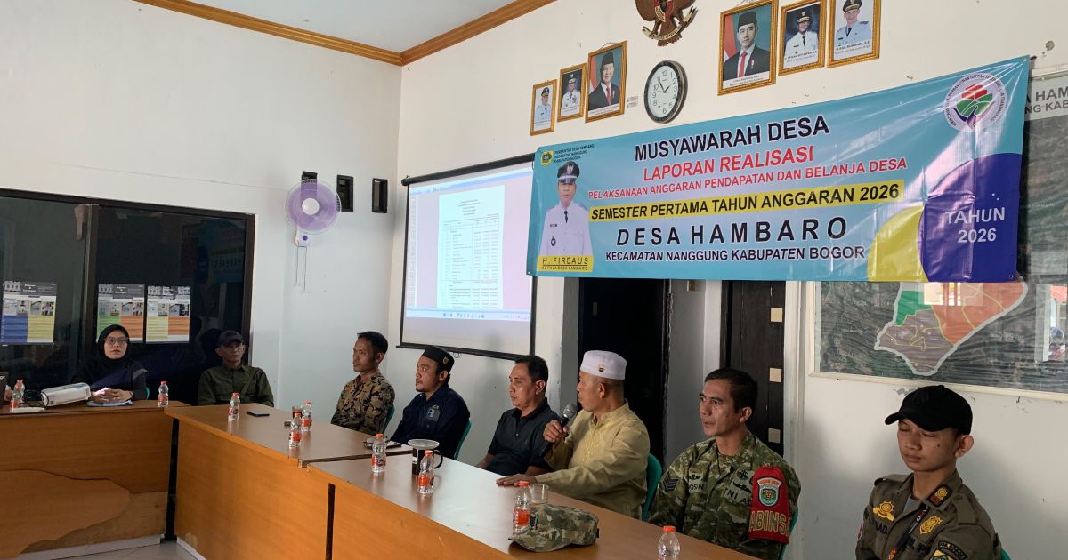 Kekeringan Melanda Desa Hambaro, Pemdes Gelar Musyawarah Libatkan Seluruh RT dan RW