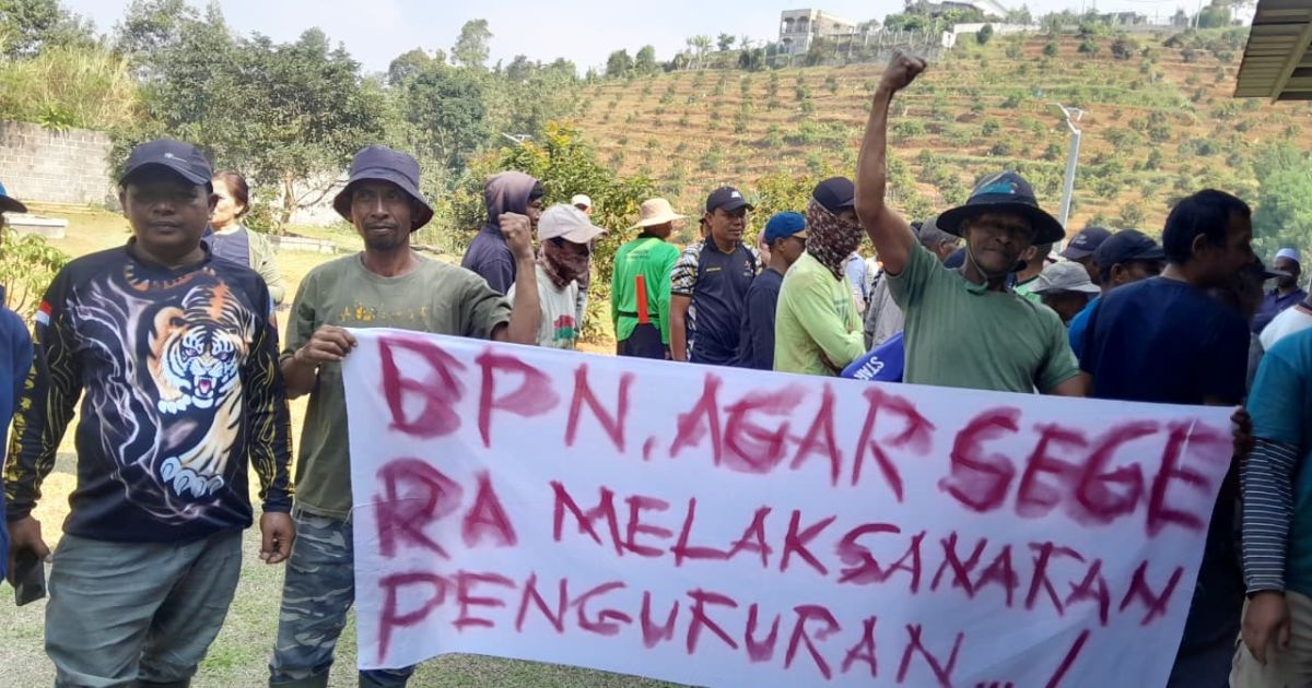 Desak Kepastian Hak Garap di Lahan PT BSS, Ratusan Petani Deklarasi Dukung Pengukuran BPN