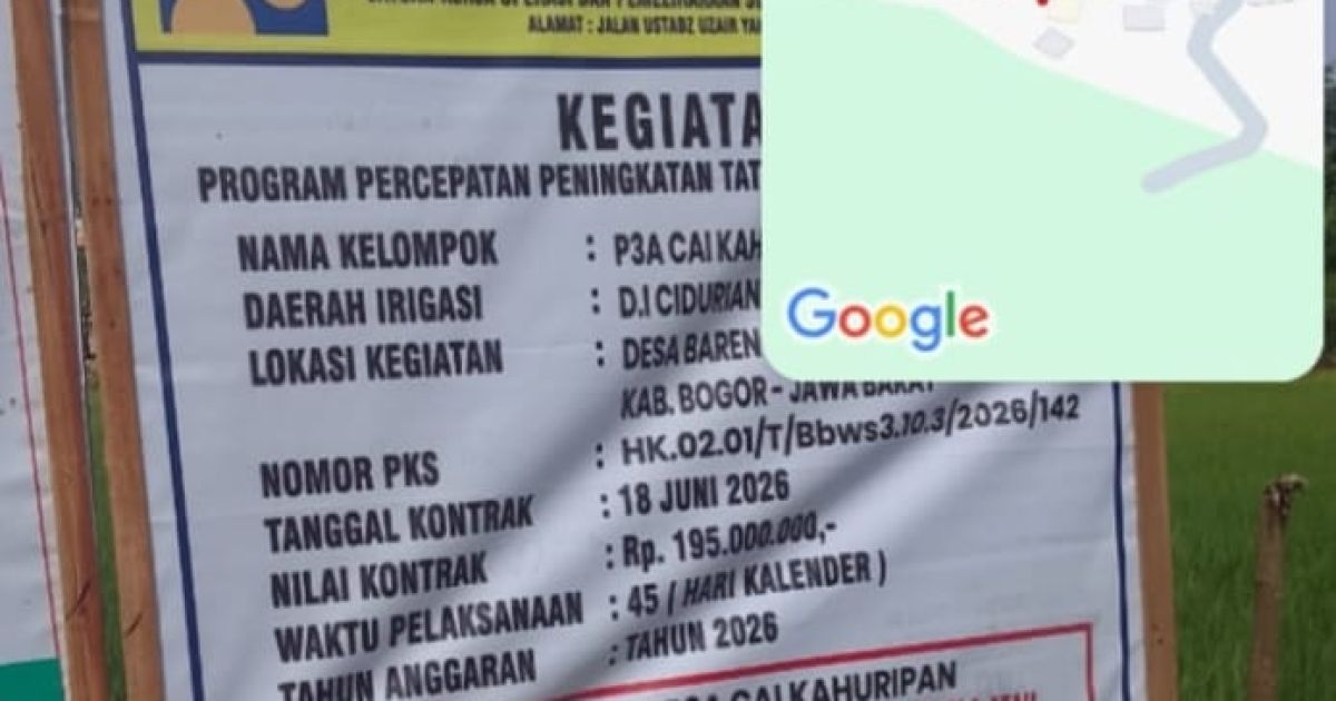 PAC Gerindra Bantah Terlibat Potongan Dana Program P3TGAI di Jasinga