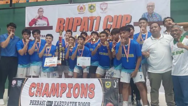 Tumbangkan Kabupaten Bogor, Tim Basket Kota Hujan Kampiun Bupati Cup 2023