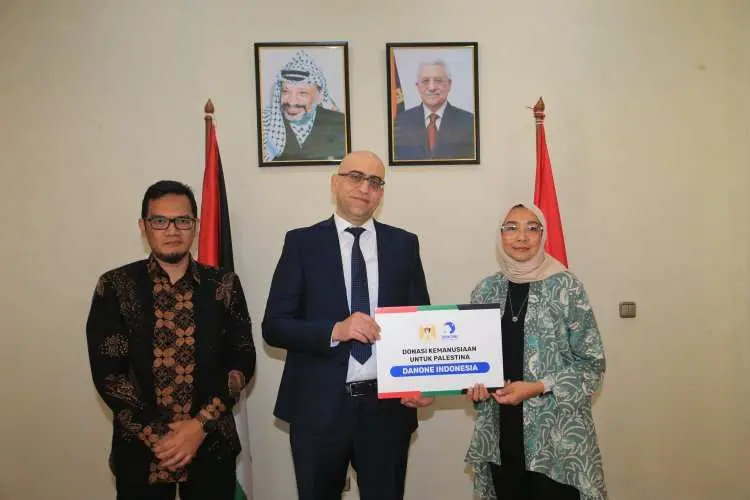 Danone Indonesia Serahkan Bantuan Kemanusiaan ke Palestina Senilai 3,13 Miliar