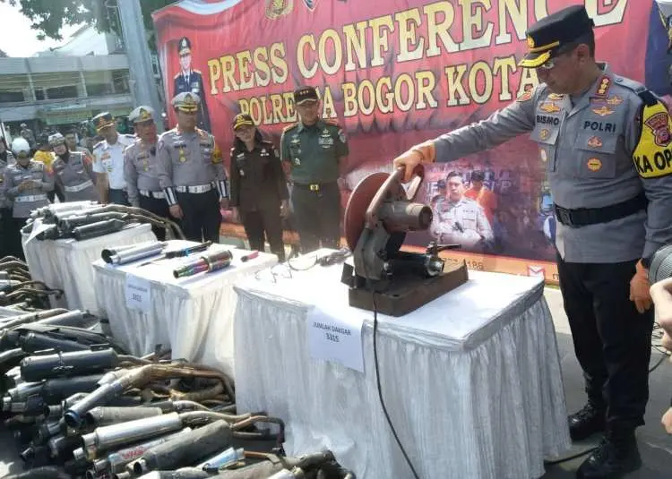 Knalpot Brong Bukan Mainan: Aksi Tegas Polresta Bogor Demi Suasana Nataru Tenang