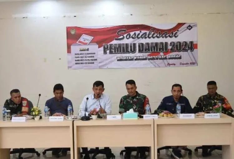 Dandim 0621 Kabupaten Bogor Libatkan Koramil Dalam Sosialisasi Pemilu Damai di Setiap Kecamatan