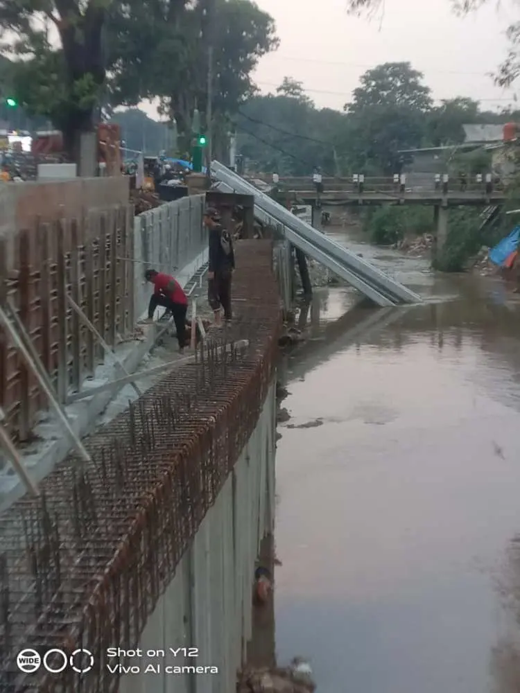 Deviasi Lebih 40 Persen, Kejari Kabupaten Bogor Tegur Kontraktor Proyek Penataan Kali Baru Timur