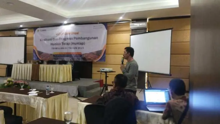 DPKPP Kabupaten Bogor Lakukan Evaluasi Progres Pembangunan Huntap Triwulan III Tahun 2023