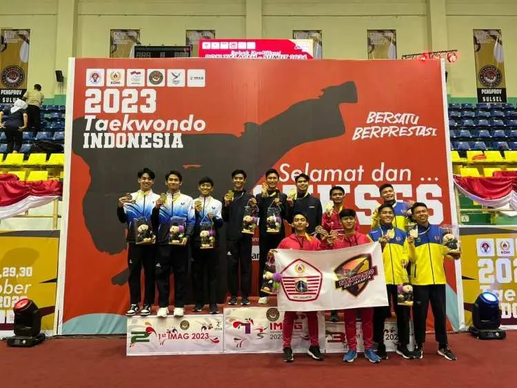 Atlet Taekwondo Kota Bogor Sapu Bersih Medali Emas di Laga Perdana IMAG 2023
