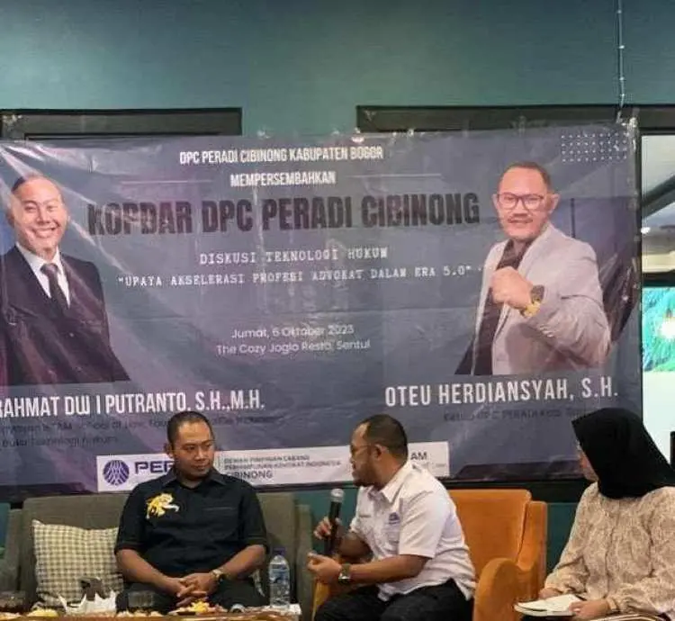 Diskusi Hukum Peradi Cibinong, Siapkan Advokat Mumpuni Berbasis Teknologi di Era 5.0