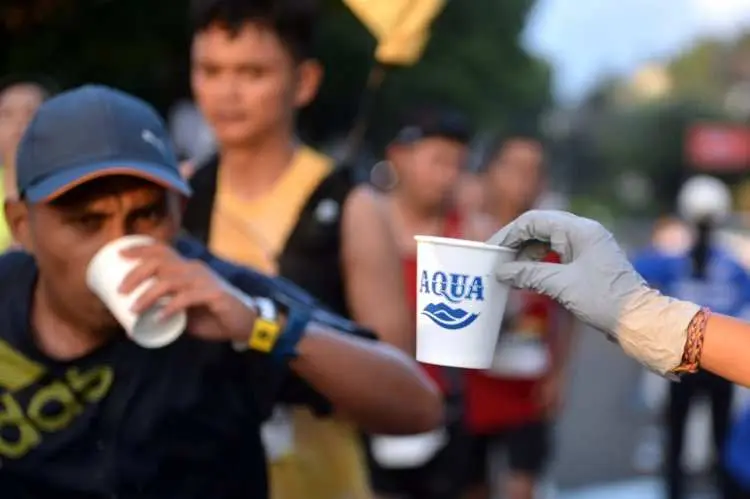 Diikuti 13,600 Pelari, Aqua Hadir di Maybank Marathon Penuhi Kebutuhan Hidrasi Pelari