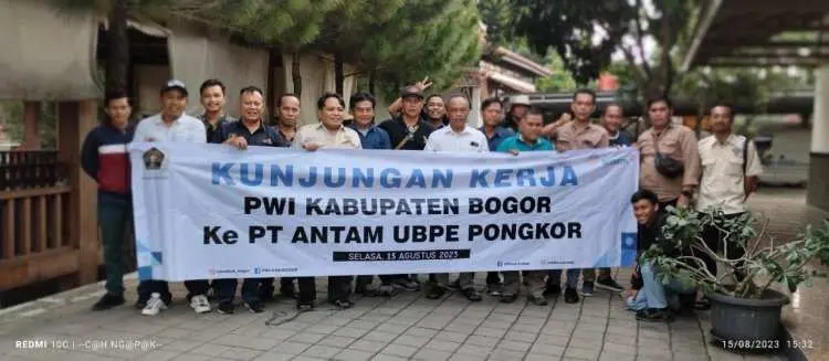 Kunjungan Kerja PWI Kabupaten Bogor, Pelajari Langsung Proses Penambangan Emas PT Antam UBPE Pongkor