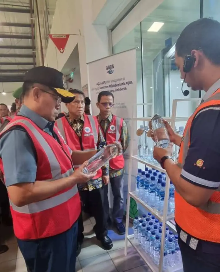 Wantannas RI Sidak Pabrik Aqua Mekarsari Sukabumi, Ini Yang Jadi Bahan Pembahasan