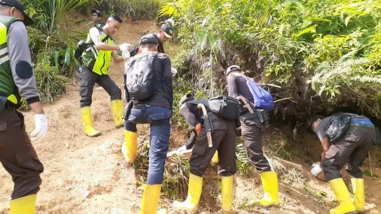 PT Antam UBPE Pongkor Gelar Operasi Penertiban PETI, Ini Barang Bukti Yang Ditemukan