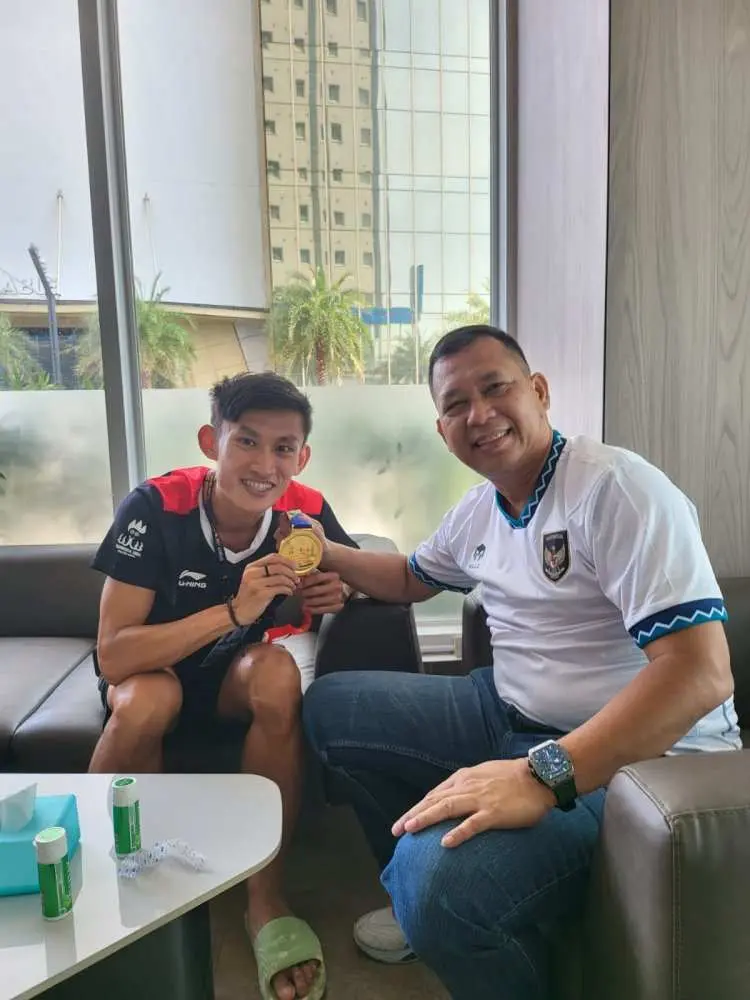 Ketua KONI Kabupaten Bogor Suport Langsung Atlet Kabupaten Bogor di Arena Sea Games 2023