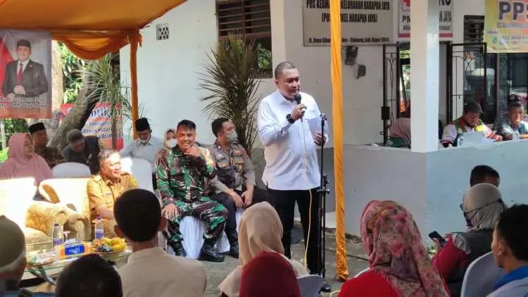 Gebyar Adminduk Di Kelurahan Harapan Jaya, Ketua DPRD Kabupaten Bogor Rudy Susmanto Ingin Warga Rasakan Manfaatnya