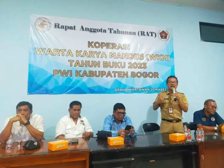 Koperasi WKM PWI Kabupaten Bogor Gelar RAT Tahun Buku 2022, Ini Pesan Kadis Koperasi & UMKM Kabupaten Bogor